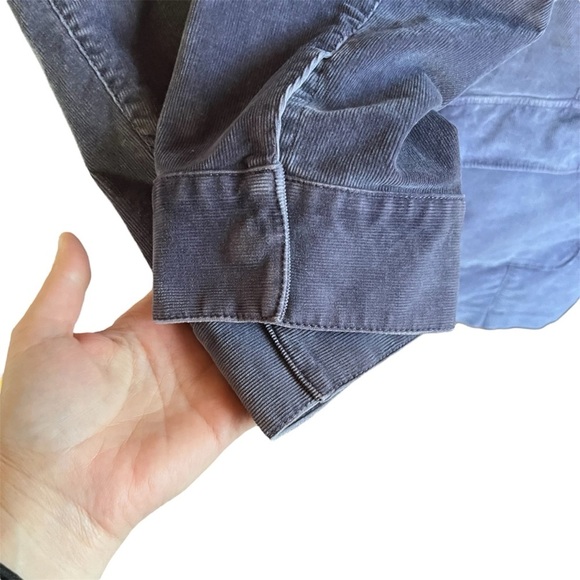 J. Jill Women’s Purple Corduroy Utility Barn Chore Stretch Jacket - Picture 3 of 12